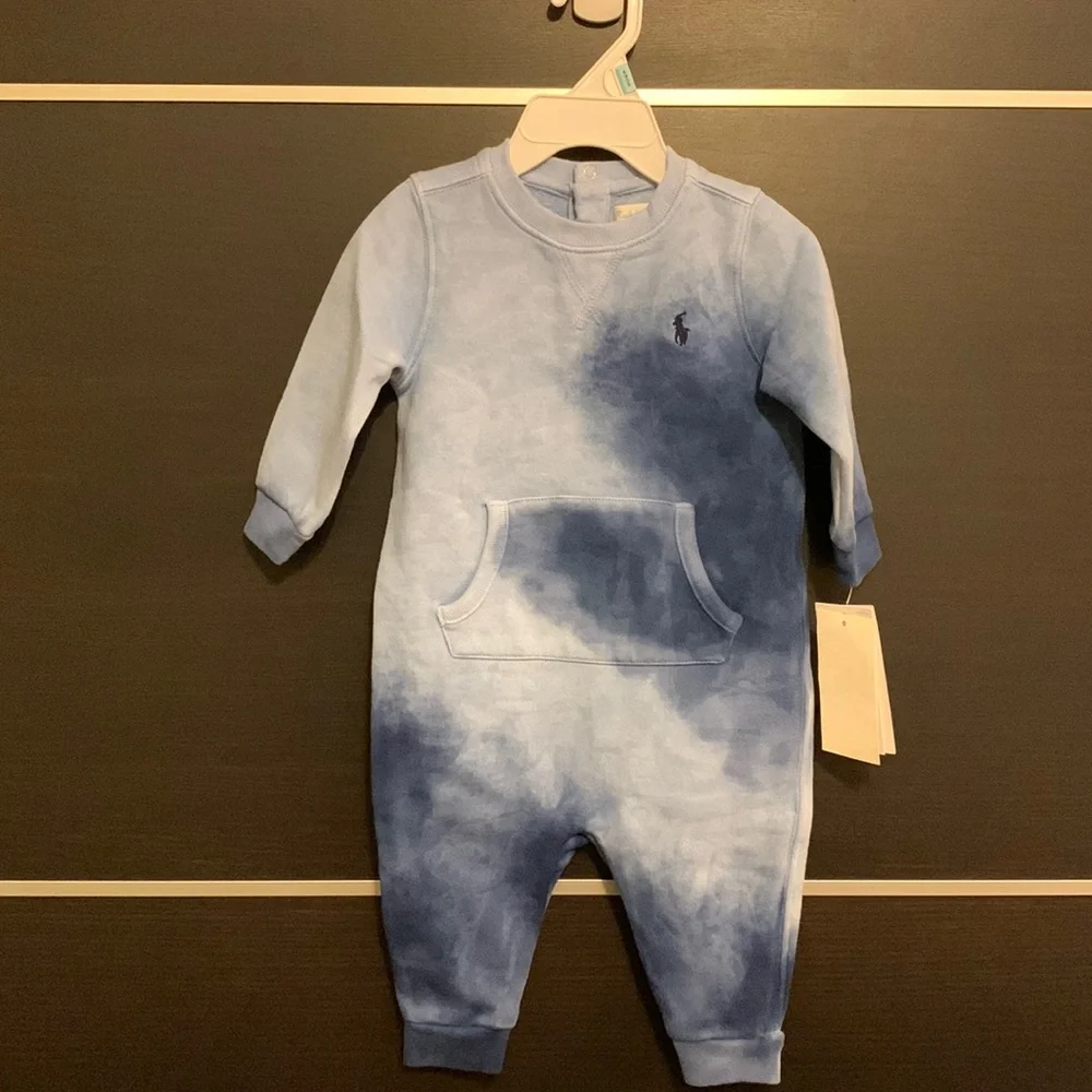 Ralph Lauren Blue Tie Dye Romper